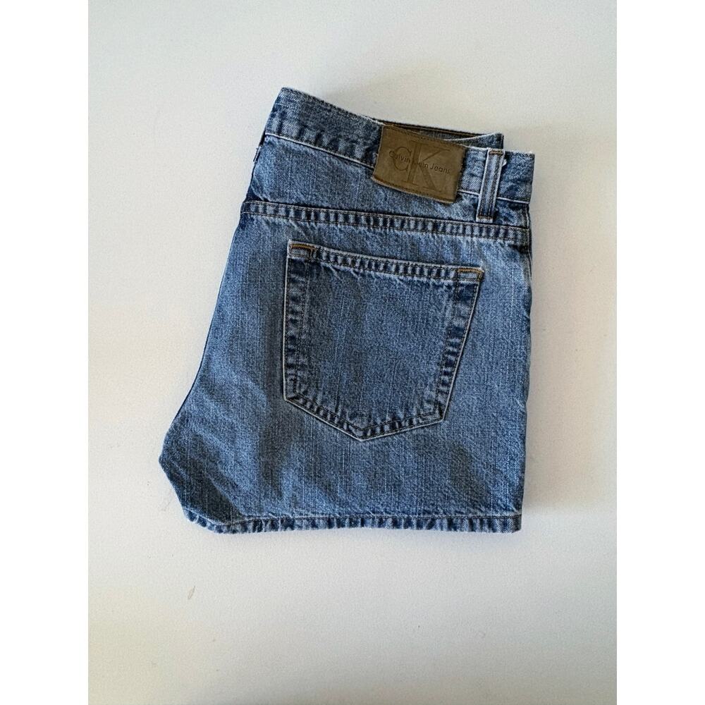 Vintage y2k Calvin Klein Jean Shorts denim jorts Stonewash summer 90s vacation